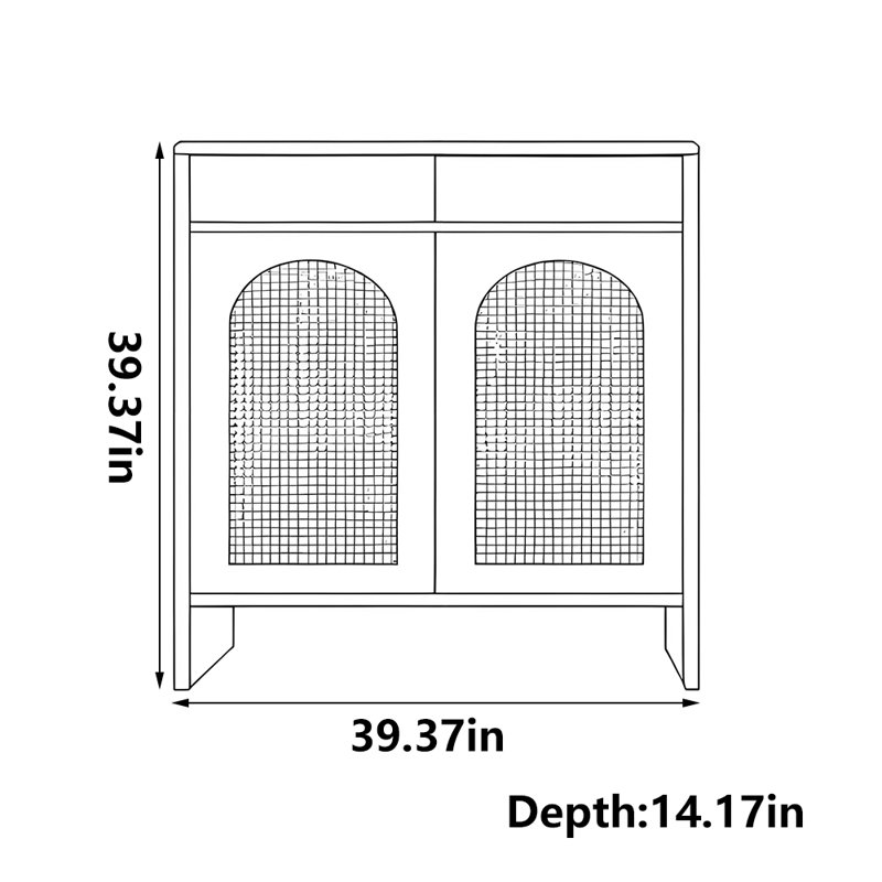 Rangement à chaussures de luxe, H 39,37 po x l 39,37 po x P 14,17 po