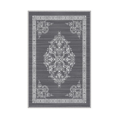 Premium Hall Carpet, 3D Digital Printed, 3.3 x 4.9 ft | 100% Polyester, 650 g/m² | Antibacterial, Non-Slip PVC Underside, Pile Height: 0.3 in | Machine Washable, Durable, Stylish Addition to Any Home Decor