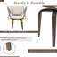 Chaise d'appoint rembourrée pivotante (ensemble de 2)