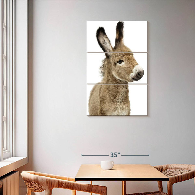 Brampt Baby Donkey, 57" H x 36" W