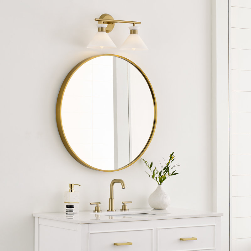 Belcarra Vanity Light, 2, Satin Brass