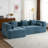 Versatile Modular Sofa With Side Pockets And Plush Pillows For Living Room-1990585336
