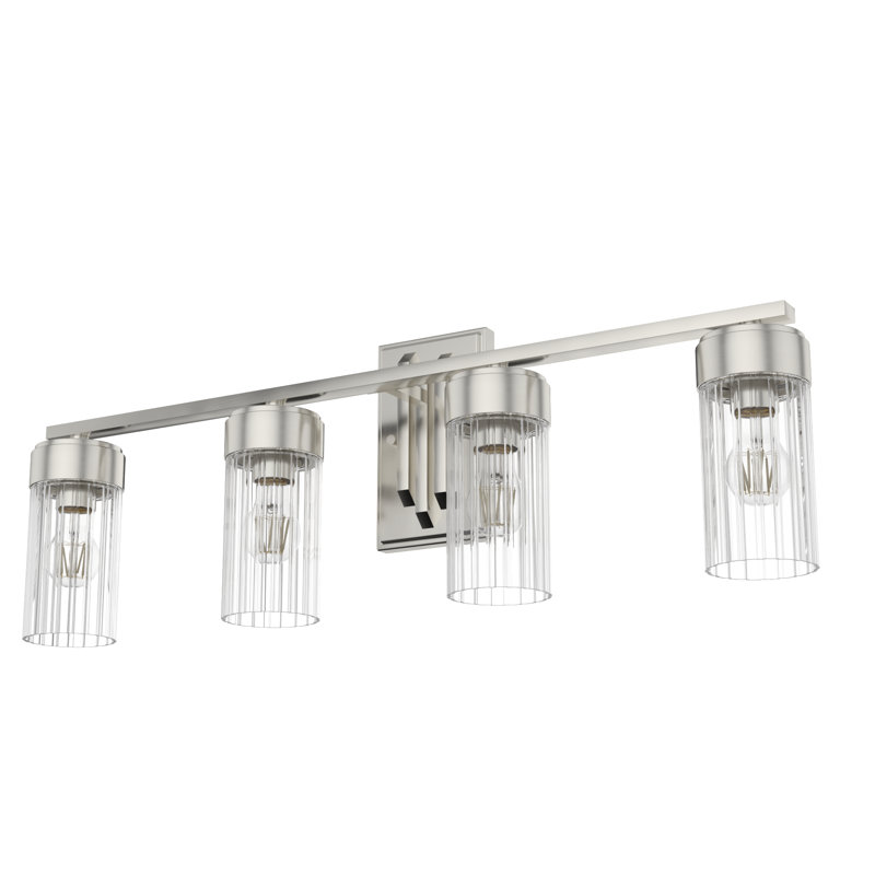 Gatz - Light Dimmable Vanity Light, Brushed Nickel, 4