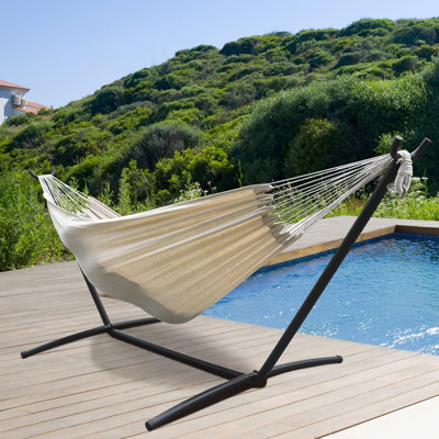 Doolittle 2 Person Canvas Classic Hammock with Stand