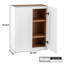 Armoire murale à deux portes et 2 tablettes en bois massif