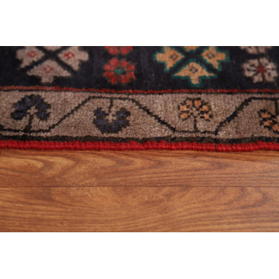 Tapis géométrique motif persan Bakhtiari fait à la main 6 x 10