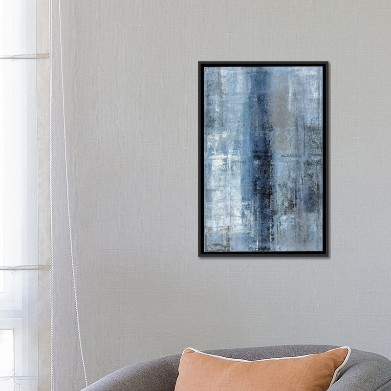 « number one », impression sur toile, H 26 po x l 18 po x P 1,5 po, Toile avec cadre flottant noir, Pas de tapis