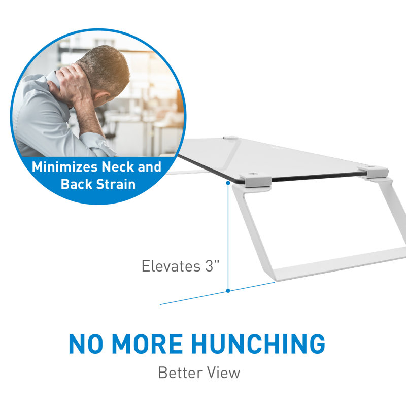 Ginnungagap Metal Monitor Stand, White