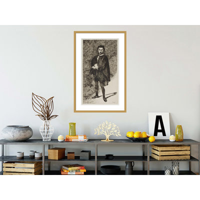The Tragic Actor (L'Acteur Tragique: Rouvière dans le rôle de Hamlet) par Édouard Manet, impression giclée encadrée