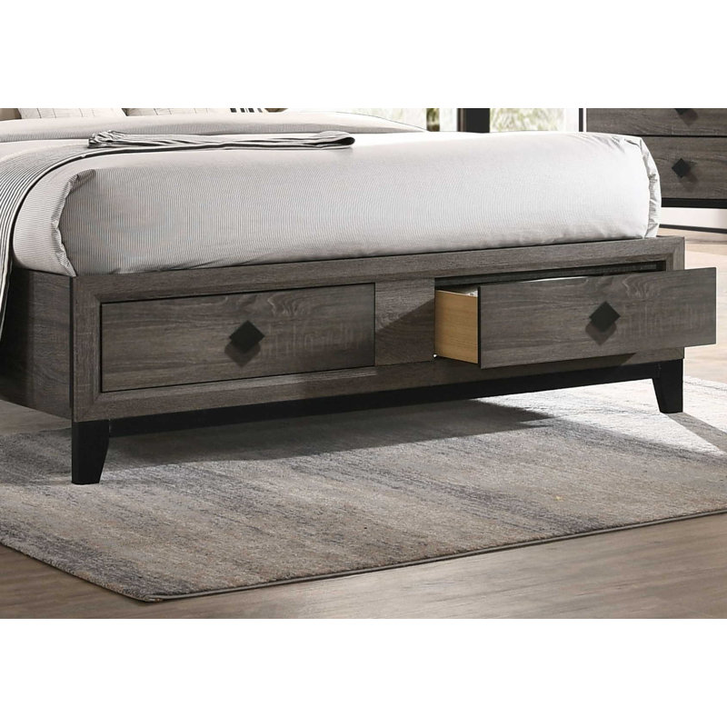 Lit plateforme tapissier avec rangement Elco, Très grand lit Eastern