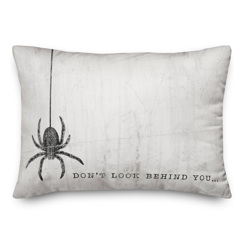  Housse de coussin rectangulaire et insert «Look Be Back You»