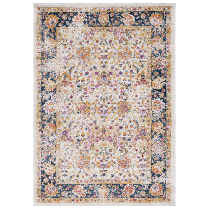 Christa Oriental Cream Area Rug, Rectangle 5'3" x 7'6"