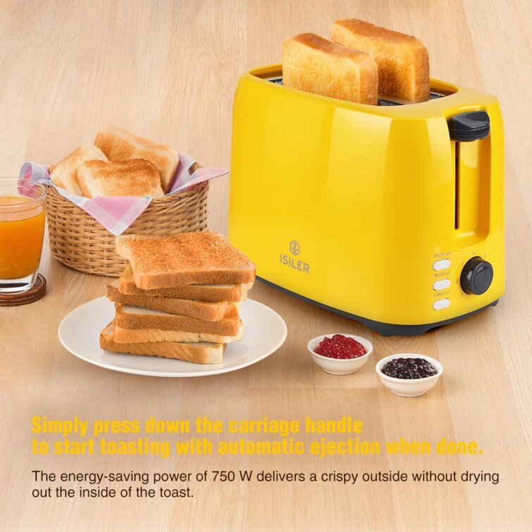 US Sold Only iSiLER 2 Slice Toaster, 1.3 Inches Wide Slot Toaster with 7  Shade Settings and Double Side Baking, Compact Bread Toaster with Removable  Crumb Tray, UL Certified, Defrost Reheat Cancel Function – iSiLER