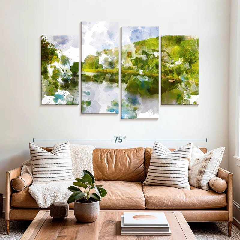 Avery Emerald Landscape, 22" H x 36" W