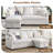 Upholstered Corduroy Sofa Bed Pull Out Sleeper Sectional Couch with Reversible Storage Chaise , USB Ports , 7 Pillows