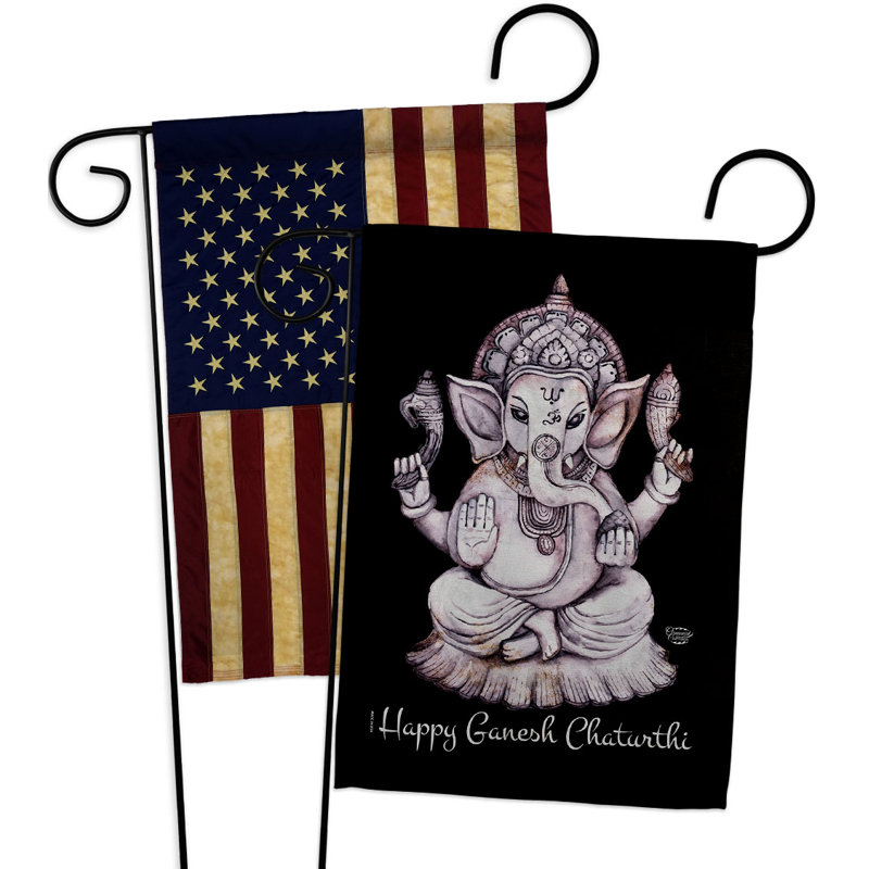 Drapeau de jardin 2 côtés en polyester 18,5 x 13 po