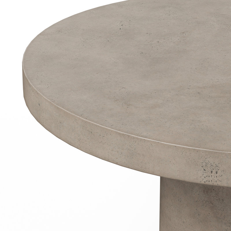 Table de salle à manger Kareen, Gris foncé, Rond 60 po  , Table de bar (hauteur 41,75 po)