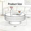 Grande table basse ronde à miroir 30,91 pouces