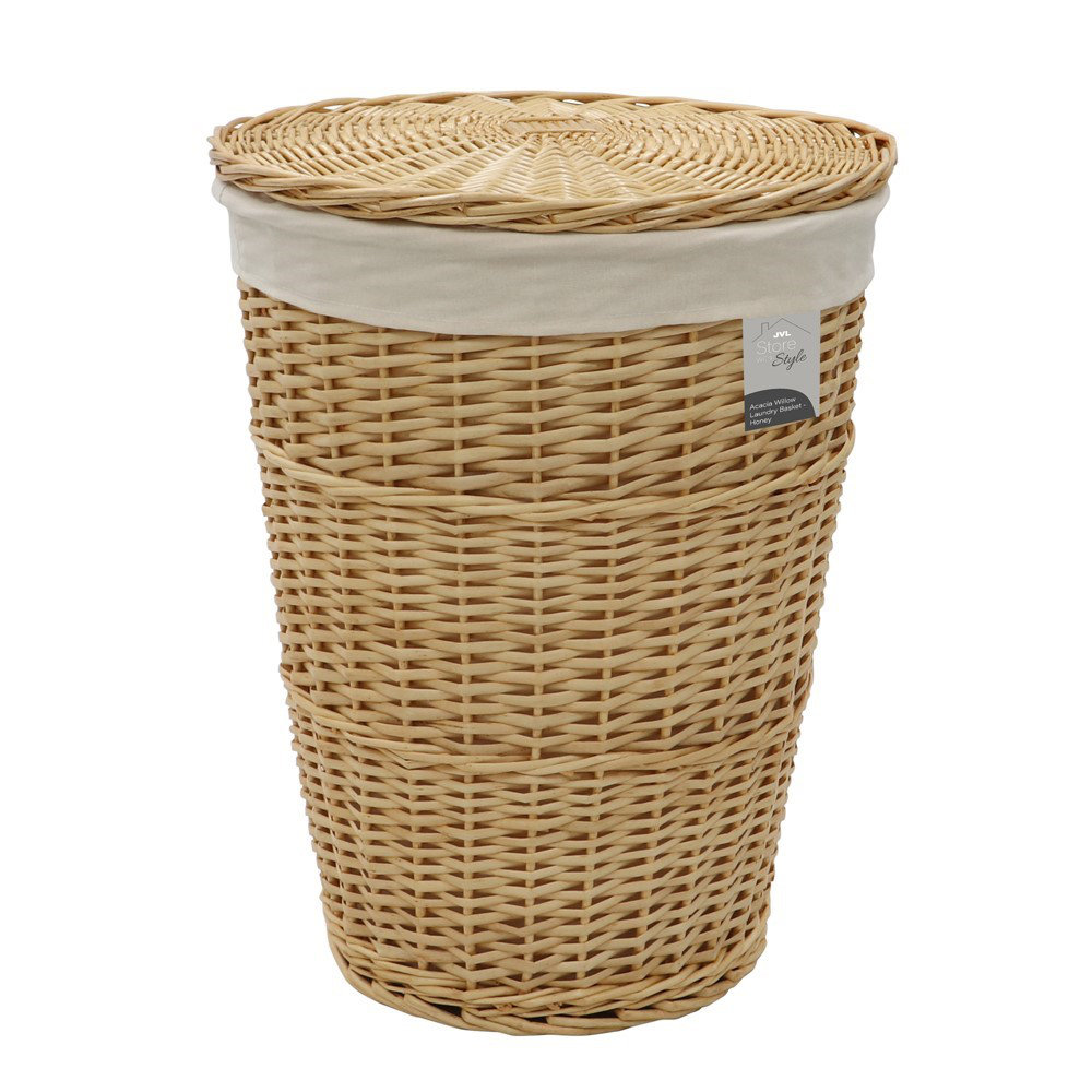 Hand Woven Wicker Laundry Hamper