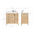 Cambridge 36'' Solid Wood Single Bathroom Vanity in Oak, with 1.5'' Carrara White Quartz Top, Right Offset, Rectangle Sink-1663878783-1663878782-1655210748