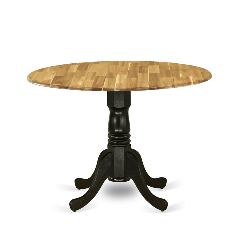 Table de salle à manger Dublin, Noir brossé / chêne naturel