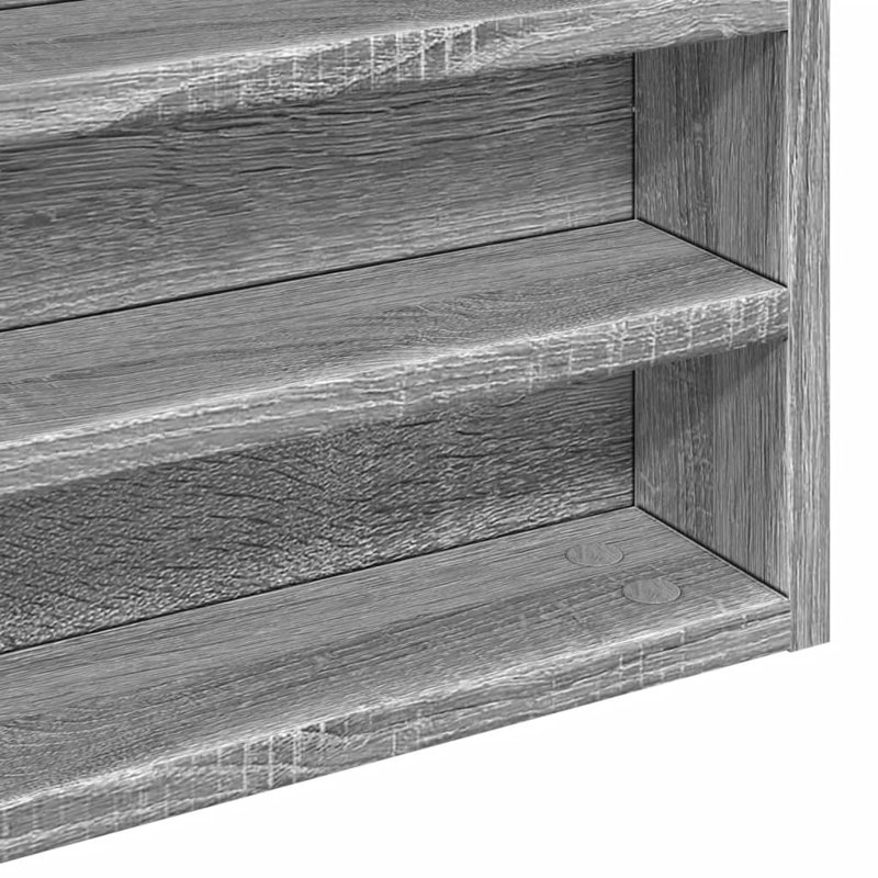 Roenick Floating Shelf, 58cm H x 60cm W x 8.5cm, Grey Sonoma