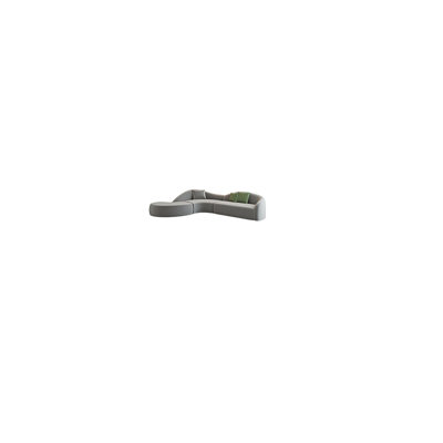 Canapé d'angle courbé