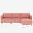 107.8'' Large Size 3 Seater Sofa Couch, L-Shaped Sofas with Movable Ottoman, Arm with Pockets,Modern Fabric Couches for Living Room, Apartment, Office-1384891045