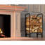 Support à bûches de bois de chauffage, support de rangement de bûches, support de rangement, empileur de bois de chauffage pour foyer intérieur / extérieur (petit)-1733625431
