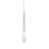 Large / White / Satin Nickel / 50W Halogen