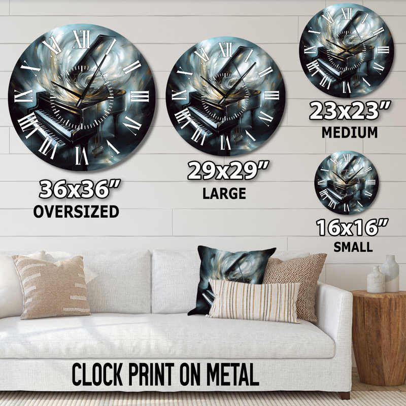 Horloge murale Piano, Médium