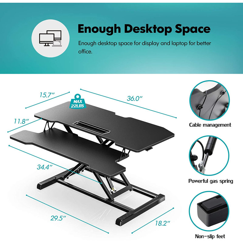 Convertisseur de bureau assis-debout Catlin