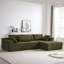 Ensemble de canapé modulaire rembourré Chenille Modern-1632671360-1632671361