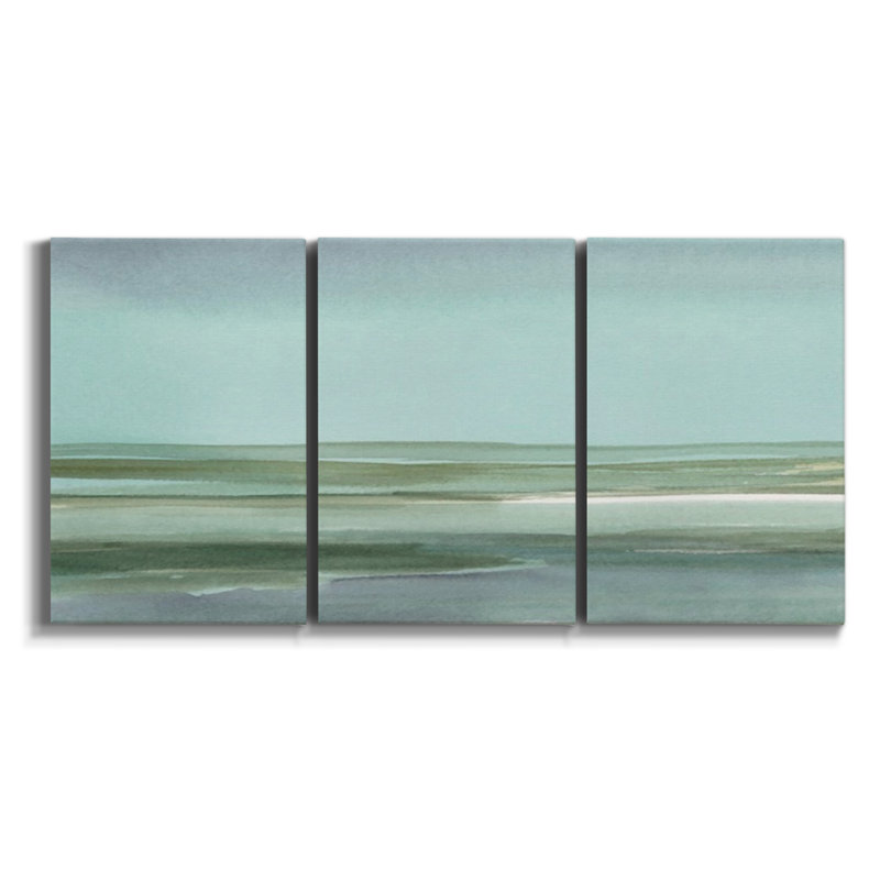 Monet, reproduction sur toile 3 pièces, H 27 po x l 54 po x P 2 po