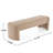 Elegant And Simple Long - Shaped Ottoman Bench, Light Camel