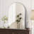Arched Vanity/Bathroom Mirror with Aluminum Frame & Shatterproof Glass-1293149199