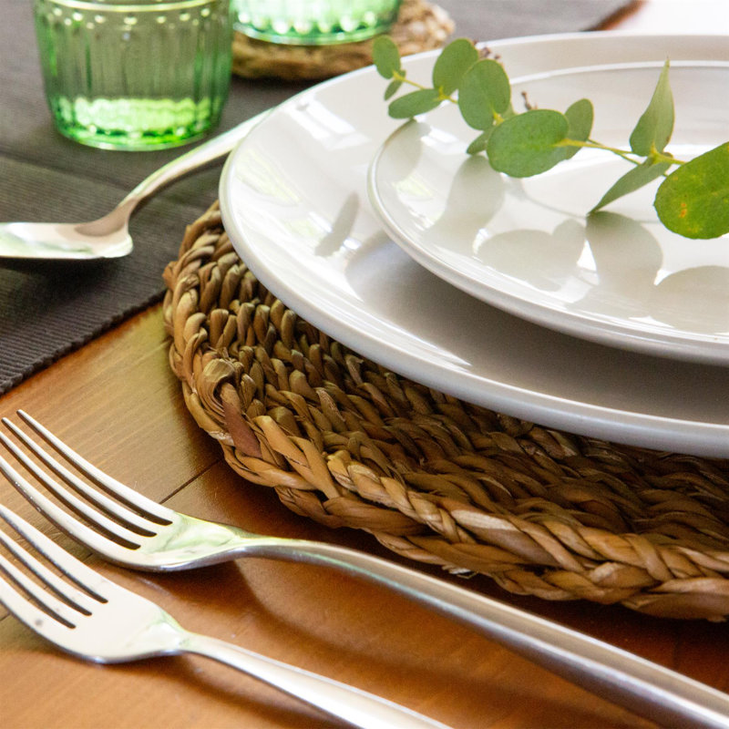 Argon Tableware - 30cm Woven Seagrass Placemats - Set of 6
