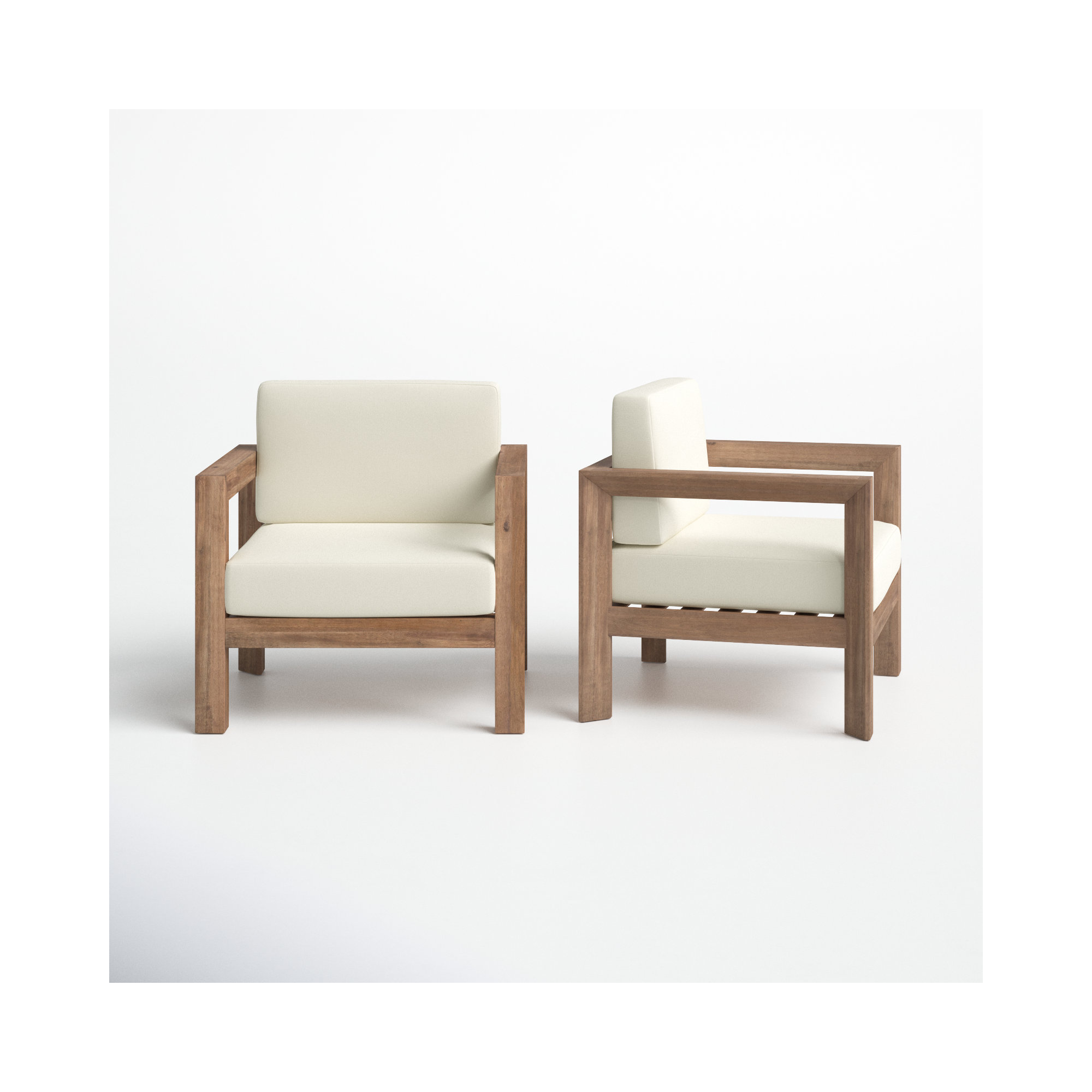 Kesia Acacia Outdoor Lounge Chair