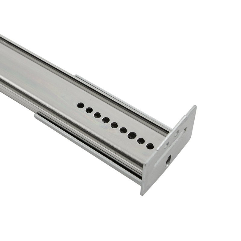 Glissières de tiroir 22 po - extension 3/4 capacité 35 lb. Finition cadmium, H 22 po x l 1,38 po x P 0,44 po