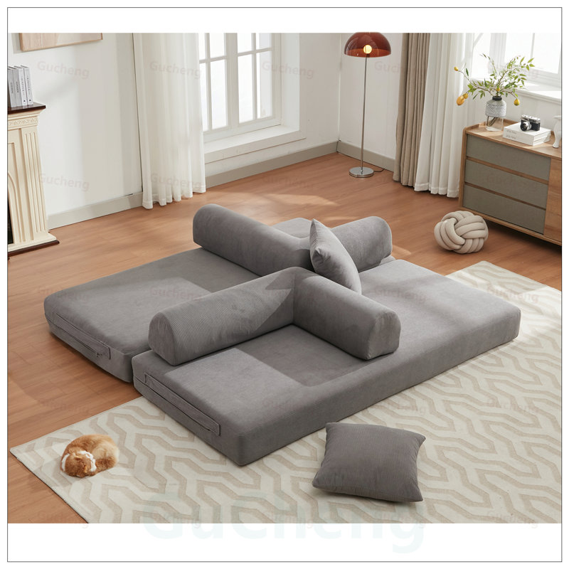 Canapé-lit pliant convertible, ensemble de bricolage 4 en 1, 3 places, très grand, idéal pour les chambres à coucher et les appartements