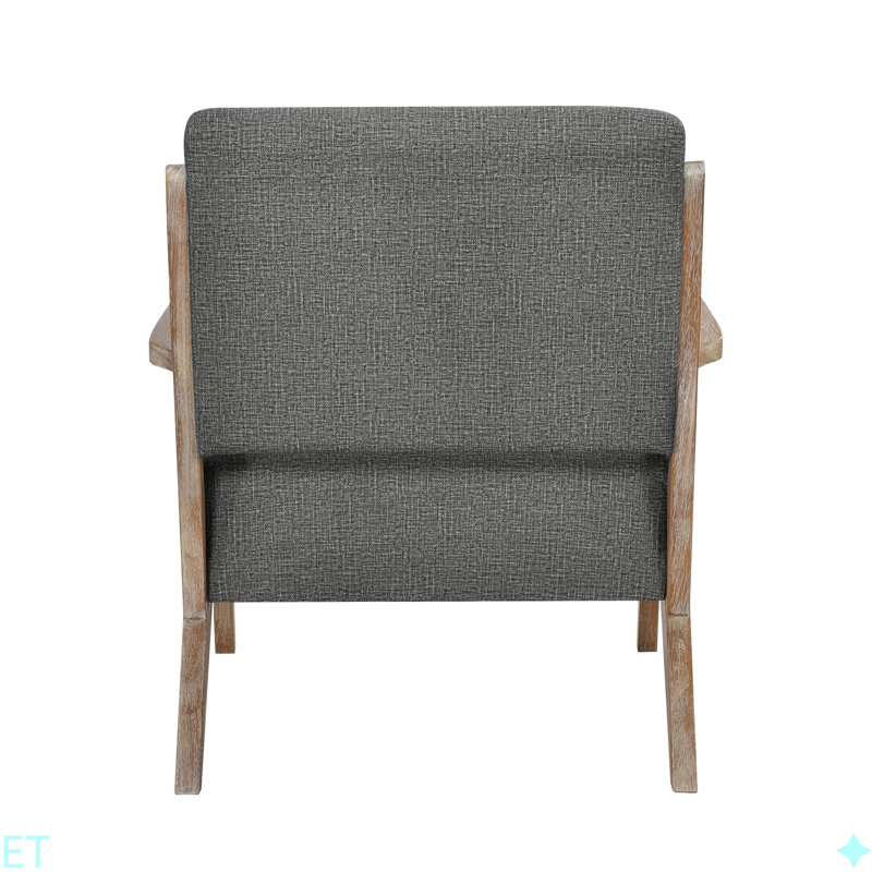 Chaise d'appoint moderne capitonnée 1pc, Gris foncé