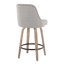 Tabouret de comptoir à hauteur fixe avec pivot