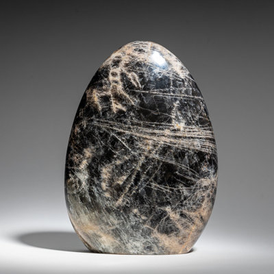Genuine Black/Gray Moonstone Freeform from Madagascar (2.5 Lbs)