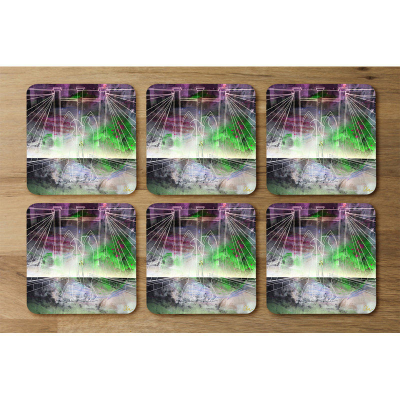 Square 6 Piece Coaster Set