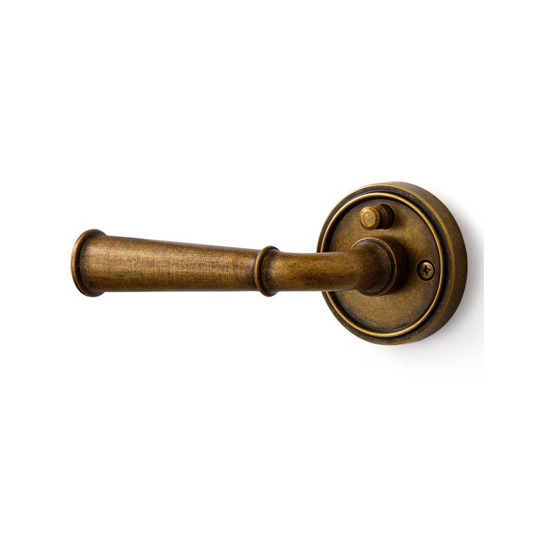 Poignée de porte MRML en laiton antique rétro, poignée de porte intérieure pour salle de bain rétro, levier en alliage d'aluminium