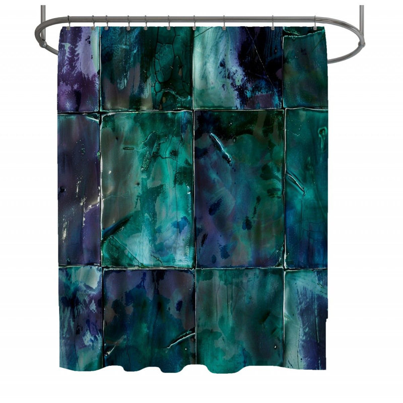 Dazha Abstract Shower Curtain, 73" H x 70" W