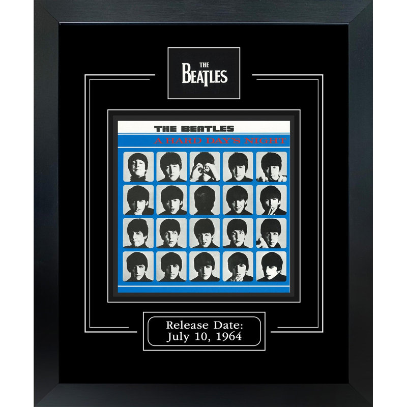 «A Hard Day's Night», reproduction d'art encadrée 12,5 x 15 par Beatles 