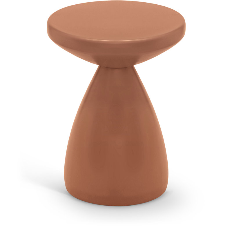 Anika Hendershot Iron Side Table, Terracotta