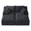 Double fauteuil inclinable compressible avec porte-gobelet