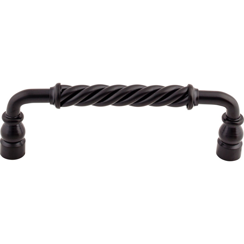 Twisted Bar Pull, Patina Black, 6 12/16" Center to Center